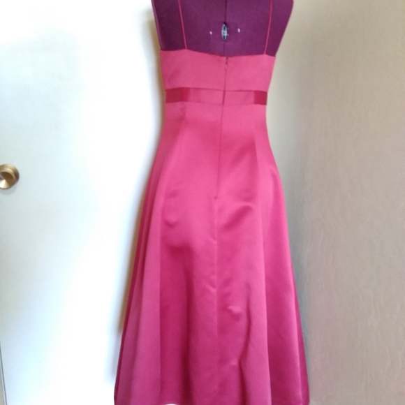 Candy Apple Tea- length bridesmaid dress - Picture 3 of 4